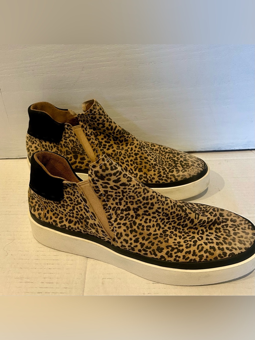 Women’s Dolve Vita Casual Slip-On Sneakers in Leopard Print